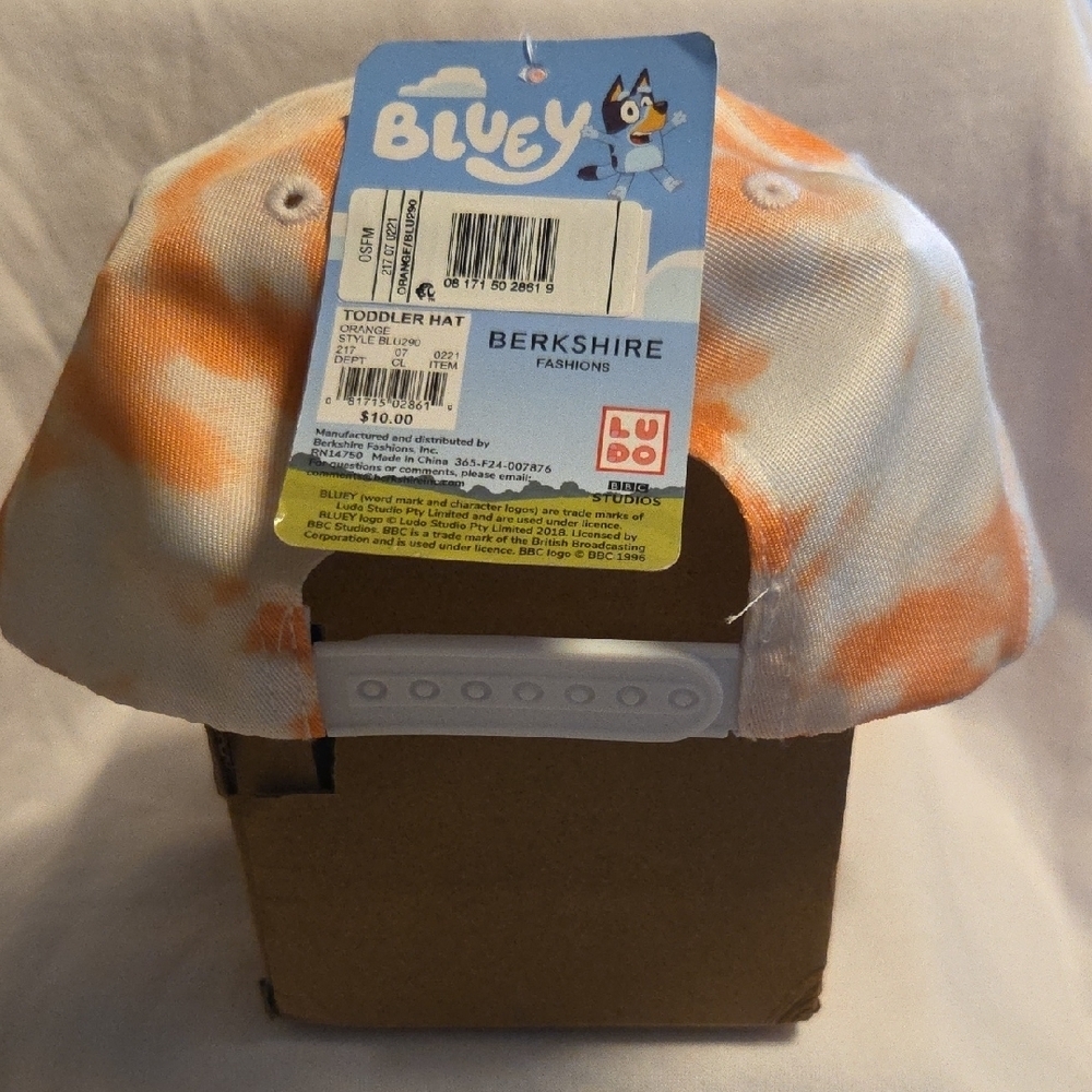 Berkshire Orange and White Kids Hat - Picture 2 of 2